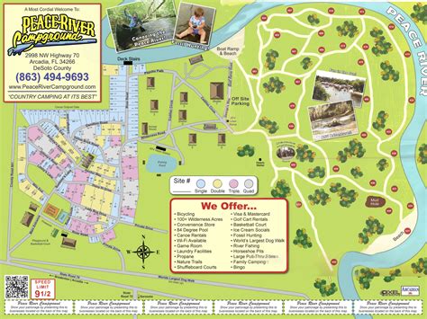 Arcadia Peace River Campground - Florida Camping Map | Printable Maps