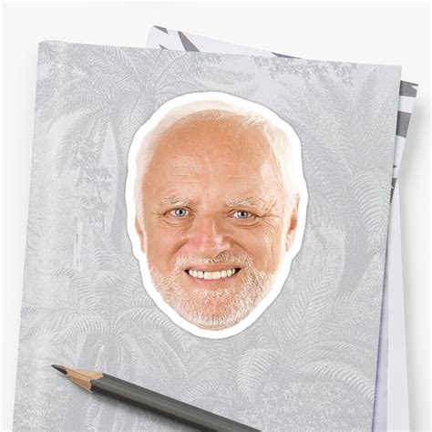 "Hide the Pain Harold" Sticker by ermay12 | Redbubble