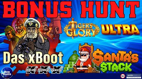 Online Slots Bonus Hunt Santa Stack Tigers Glory Ultra Hand Of