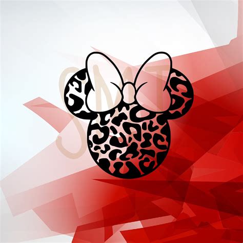 Minnie Mouse Svg Minnie Mouse Leopard Minnie Head Minnie Etsy India