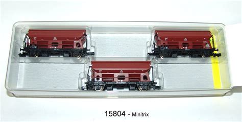 Trix Minitrix 15804 Selbstentladewagen Set Der DB 3 Teilig