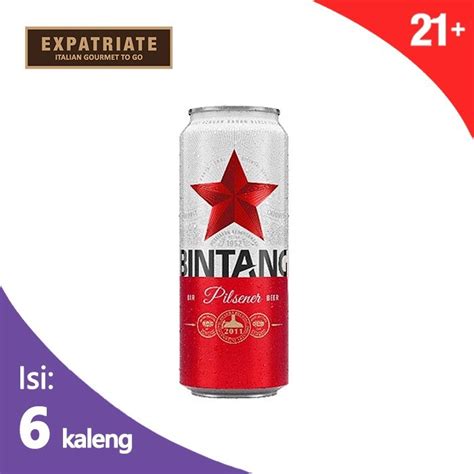 Jual Beer Bintang Pilsener Can 500ml 6pcs Shopee Indonesia