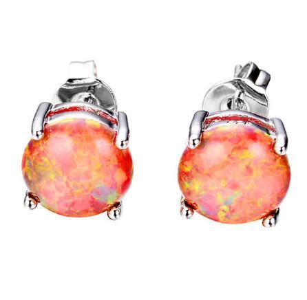 Australian Fire Opal Earrings