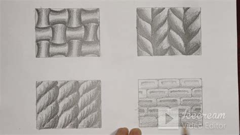 Doku çalışması yapay doku 4 How to draw textures Doku Çizgi Görsel