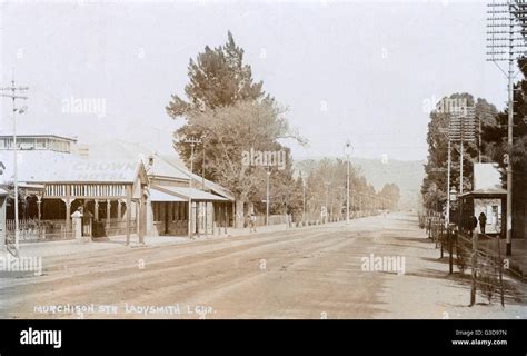 Crown Hotel (left), Murchison Street, Ladysmith, Natal Province, South ...