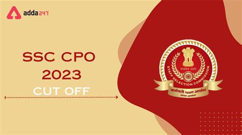 SSC CPO Cut Off 2024 CPO Tier 1 And 2 Category Wise Cut Off