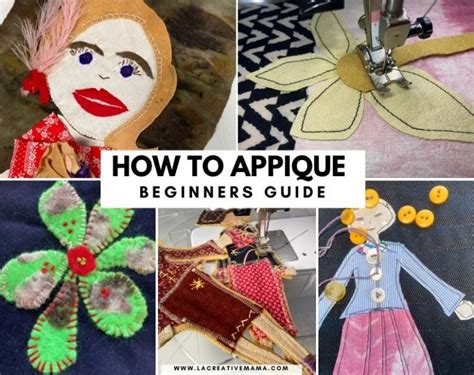 How to applique-Beginners Guide to Fabric Applique - La creative mama