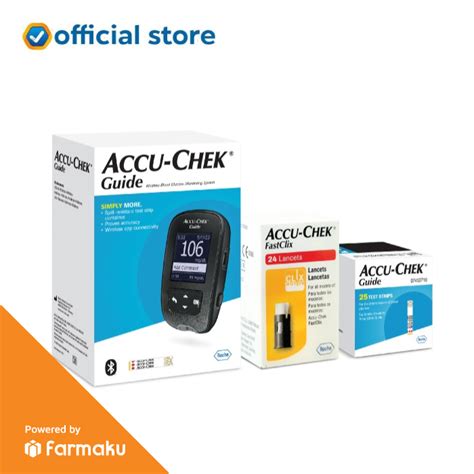 Promo Accu Chek Guide Paket Cek Tes Gula Darah Alat Strip Pen