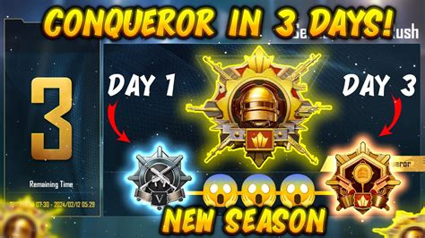 🥵 How To Reach Conqueror In 3 Days C5s15 😍 How To Get More Plus Bgmi