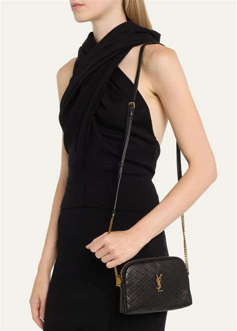 Saint Laurent Gaby Mini Ysl Crossbody Bag In Quilted Leather Bergdorf