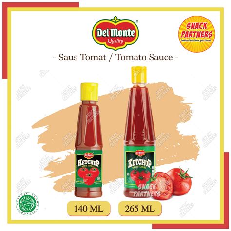 Jual Saos DELMONTE 135 265 ML DEL MONTE Botol Saus Sambel Sambal