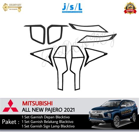 Jual PAKET All New Pajero 2021 Garnish Depan Garnish Belakang