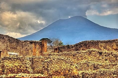 Mount Vesuvius Of Naples Italy