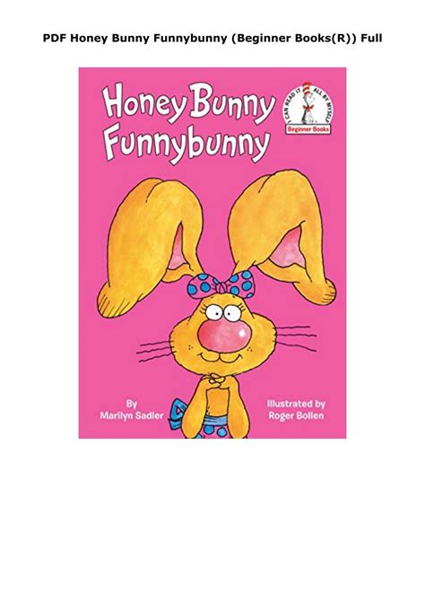Money Money Honey Bunny Bright Early Booksr