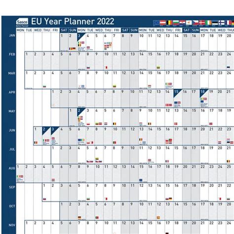 Sasco Eu Year Planner Mounted Hunt Office Ireland