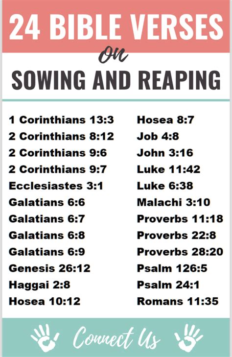 25 Powerful Bible Scriptures On Sowing And Reaping Connectus