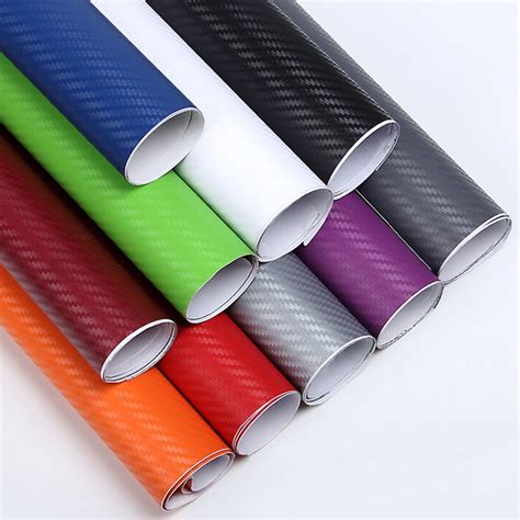 D Carbon Fiber Vinyl Car Wrap Sheet Roll Film Car Stickers Decals