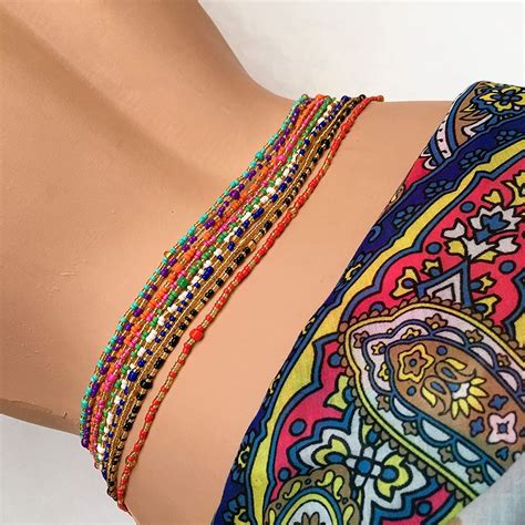 african waist beads  handmade  ghana west africa  beads