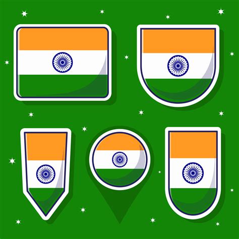 India national flag cartoon vector illustration bundle packs 39880445 Vector Art at Vecteezy