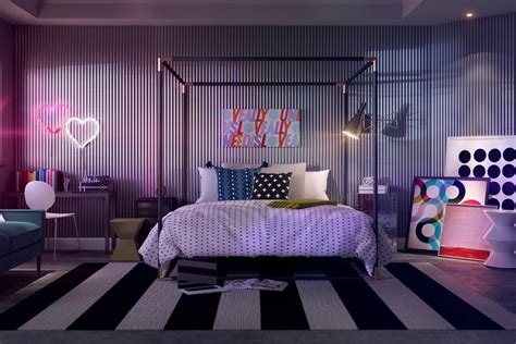 80S Bedroom Background - art-valley