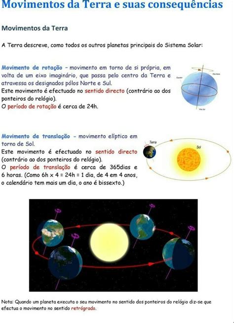 Resumo Movimentos Da Terra