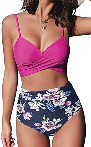 Amazon CUPSHE Women S Two Piece High Waisted Bikini Set Clothing Shoes Jewelry