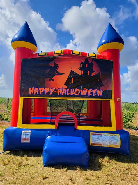 Happy Halloween Bounce House Theme Rental | Party Rental Miami Nicky