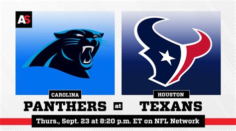 Thursday Night Football: Carolina Panthers vs. Houston Texans ...