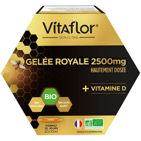 Compl Ment Alimentaire Vitalit Gel E Royale Bio Vitaflor Les