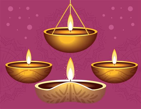 hanging lamps light Diwali 13831562 Vector Art at Vecteezy