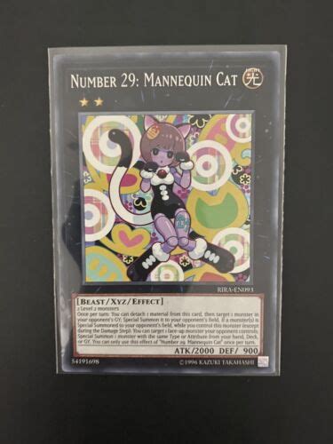 Yugioh Number 29 Mannequin Cat Rira En093 Common 1st Ed Nm Ebay