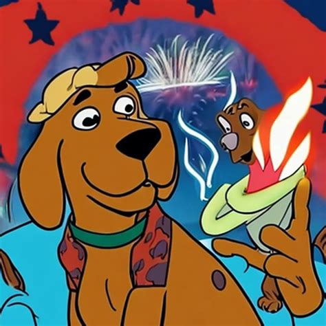 Scooby Doo Smoking A Blunt On The Th Of July Openart