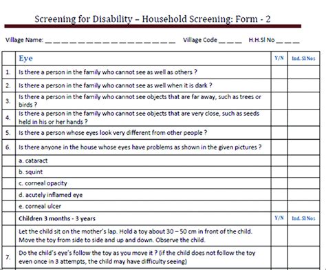 questionnaire  household screening  scientific diagram