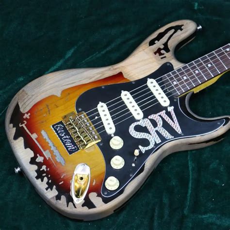 New Product 100 Handmade Relic Srv Electric Guitar R Ty6 Heavy Relic