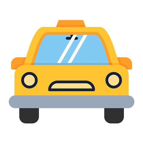 Premium Vector Taxi Flat Illustration