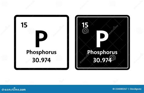 Phosphorus Symbol Hexagon Frame Stock Photo 109753536