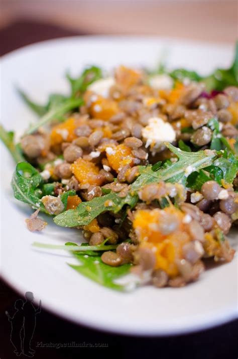 Salade De Lentilles La Courge Butternut Et La Feta Salade De