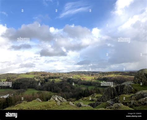 Green Hills Of The Countryside Stock Photo Alamy