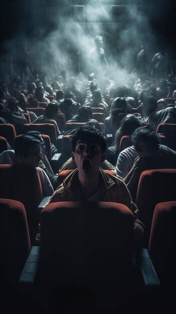 Premium AI Image | Large movie theater with seats full of people In the ...