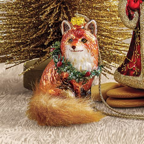 Forest Friends Woodland Fox Christmas Ornament | Gump's