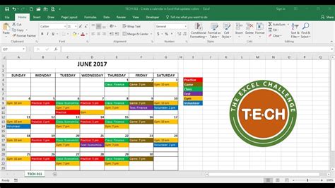 Color Coded Schedule Template Calendar Template