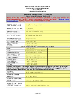 Fillable Online Fillable Online Attachment F Itb No N State