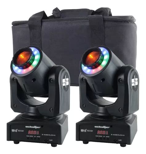 Set Cabezas Moviles Gobos Led W Spot Beam Aro Color