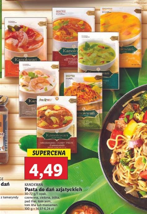 Promocja Pasta Tom Yum Kanokwan W Lidl