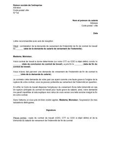 Modele De Courrier Licenciement Pour Faute Grave