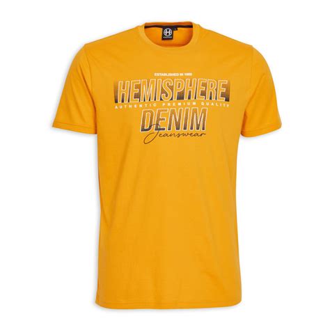 Mustard Branded T Shirt 3125196 Hemisphere