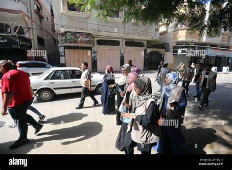 Settembre Gaza City Gaza Strip Palestina I Rifugiati