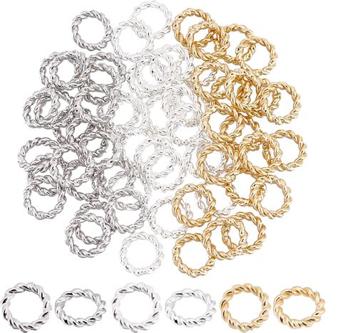 Amazon Ph Pandahall Pcs K Gold Jumps Rings Colors Mm Brass