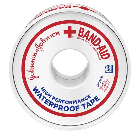 Band-Aid Brand First Aid Waterproof Adhesive Tape Roll, 1 In x 10 yd ...