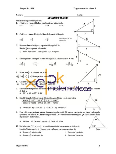 Pdf Examencito De Trigonometr A Dokumen Tips